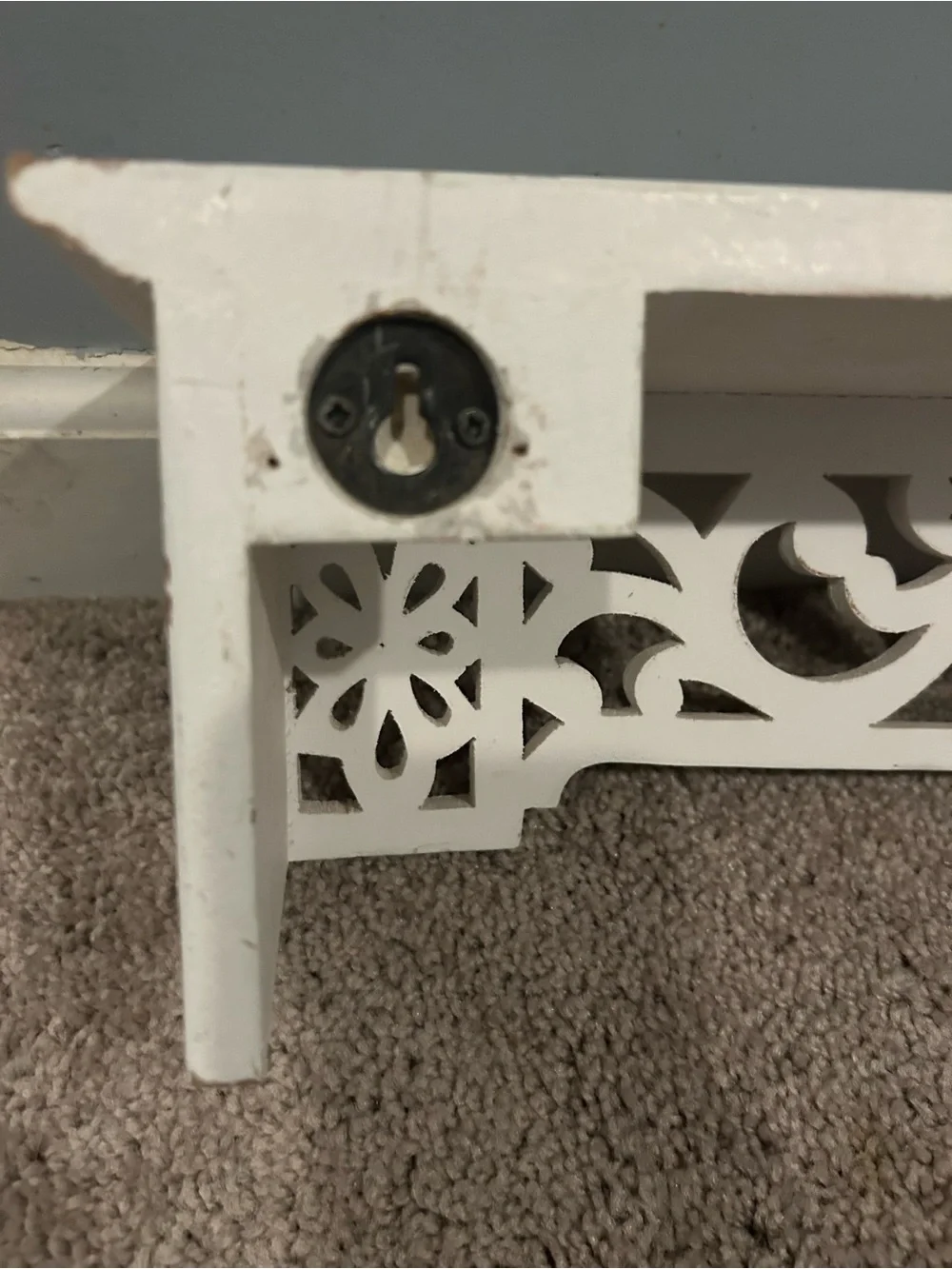 Ornate White Decorative Wall Trim - Classic Scroll Design